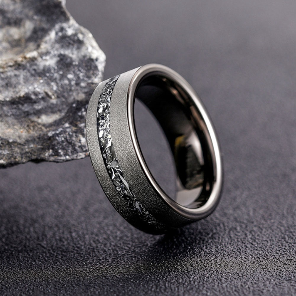 Cosmos Meteorite Band 8mm