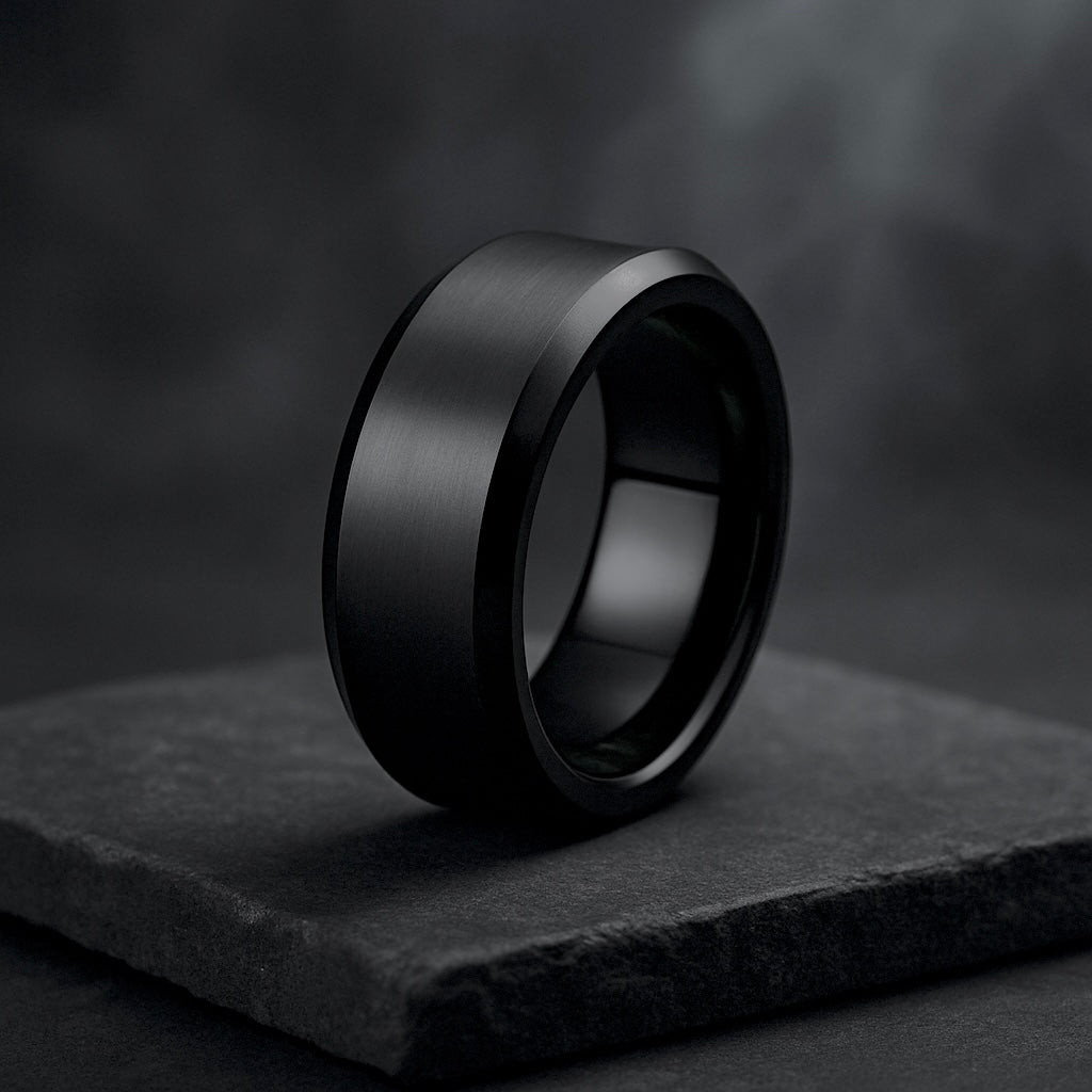Onyx Tungsten Band 8mm