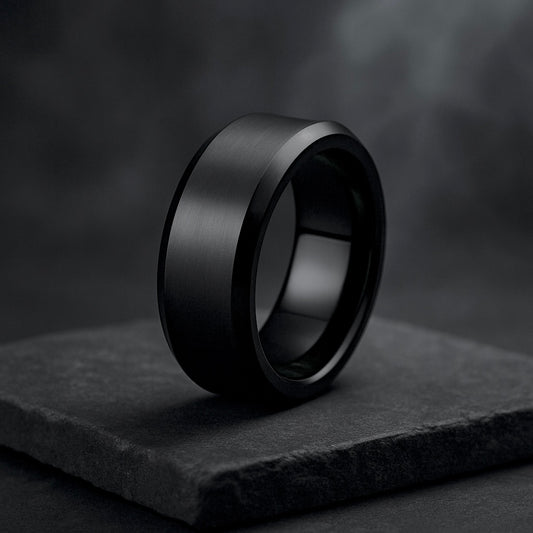 Onyx Tungsten Band 8mm