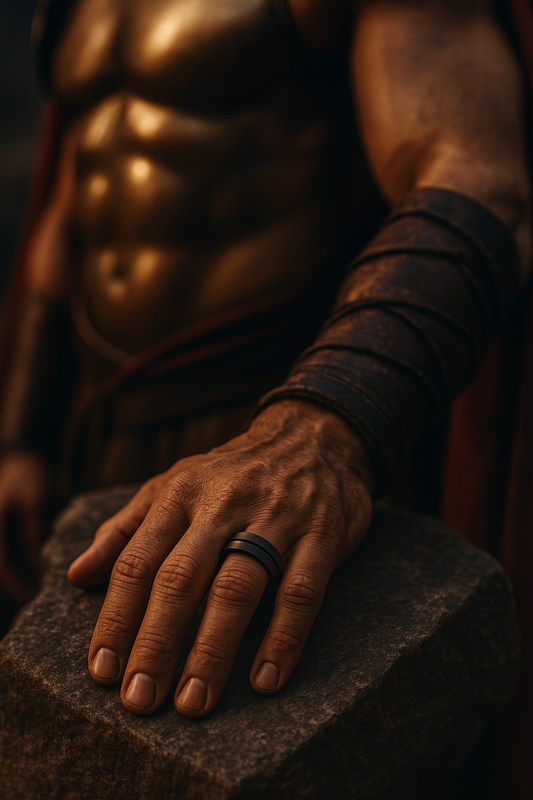 Midnight Groove Tungsten Band 8mm