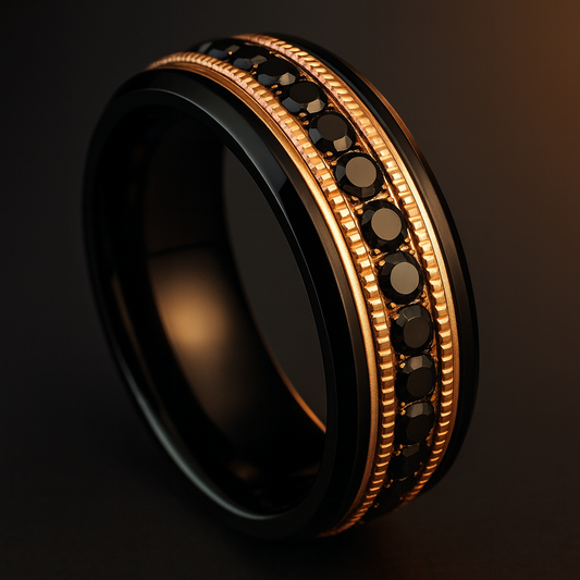 Imperium Black & Gold Band 8mm