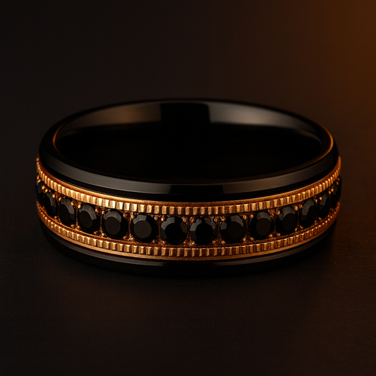 Imperium Black & Gold Band 8mm