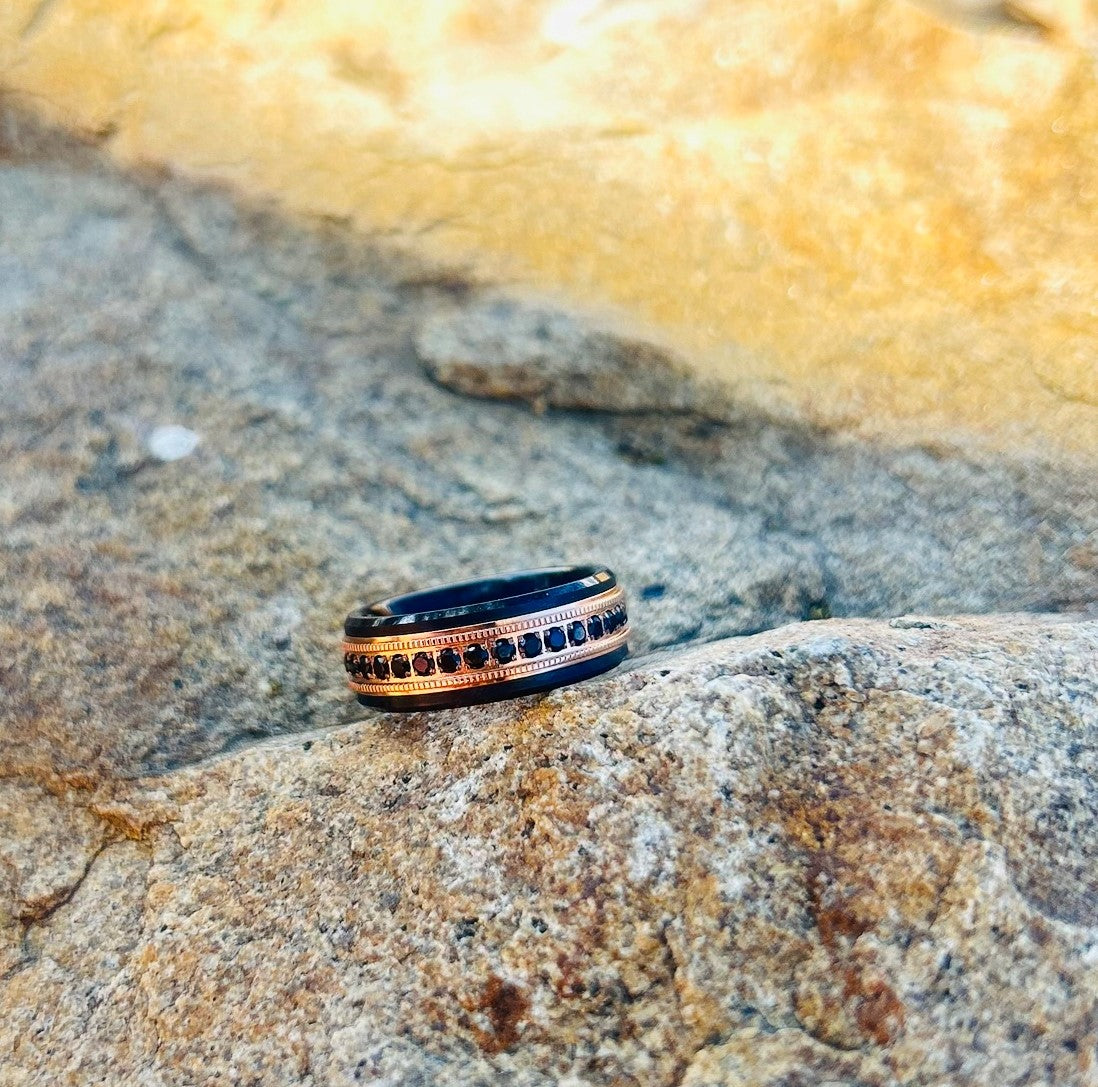 Imperium Black & Gold Band 8mm