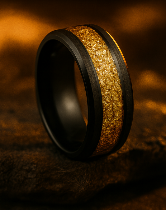 Dominus Gold Inlay Band 8mm